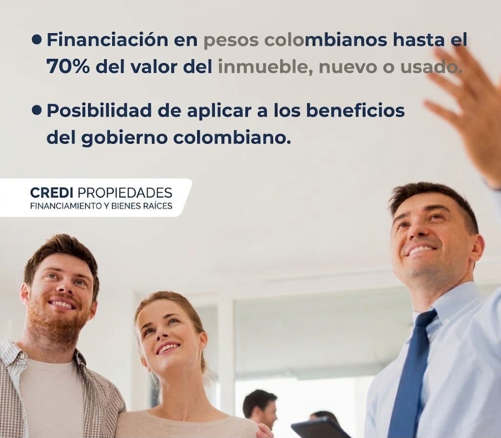 Financiación con beneficios del gobierno colombiano